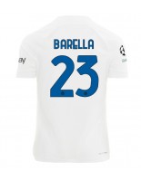 Inter Milan Nicolo Barella #23 Venkovní Dres 2023-24 Krátký Rukáv